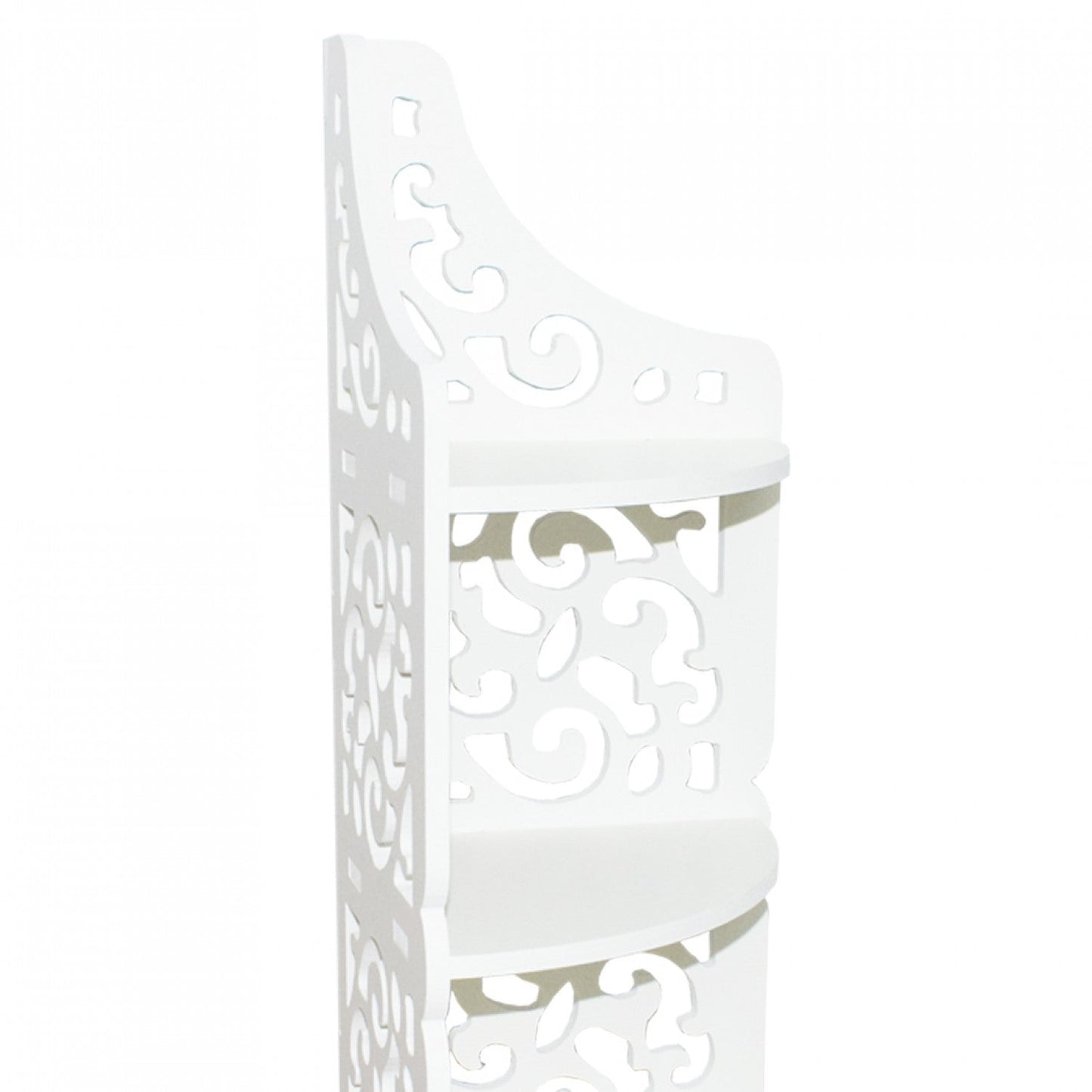 Etajera de colt decorativa cu 3 polite — Confort Practic Pentru Casa Ta