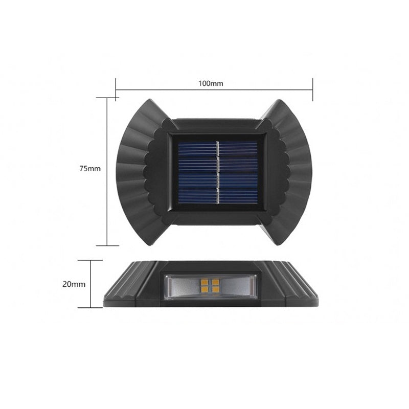 Set 4 lampi solare exterioare pentru perete — Ambient Modern Pentru Acasă