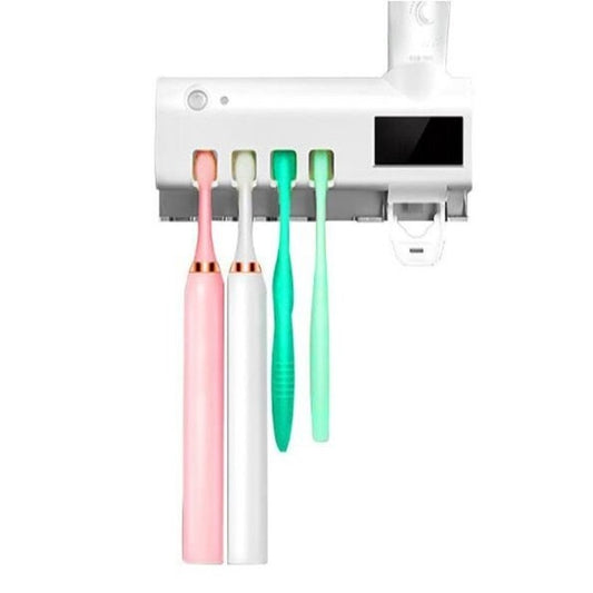 Dozator de Pasta de Dinti cu Suport si Sterilizare UV pentru Periute, A-156-12