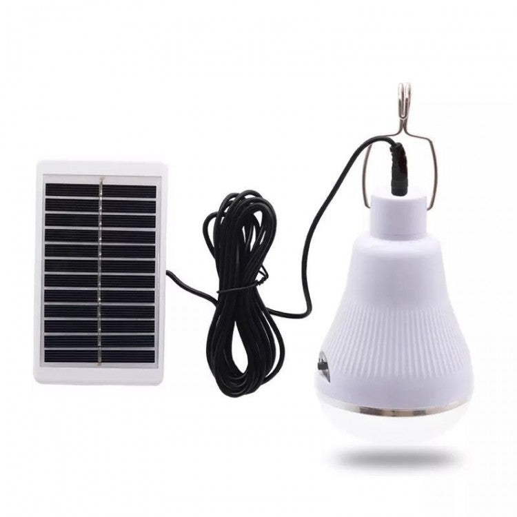 Bec Solar Portabil cu Incarcare Solara si Carlig, Lumina LED pentru Exterior, M-106