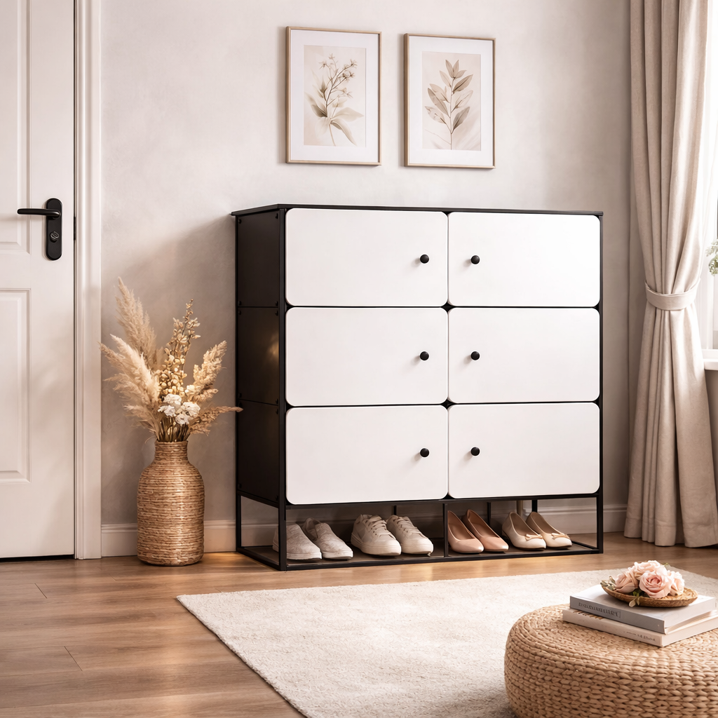 Organizator depozitare cu 6 compartimente 82x36x106 cm — Confort Practic Pentru Casa Ta