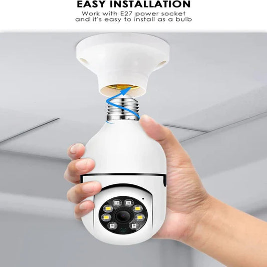 Cameră WiFi Bec 360° cu Monitorizare Video, Night Vision și Control din Telefon, A-172-1