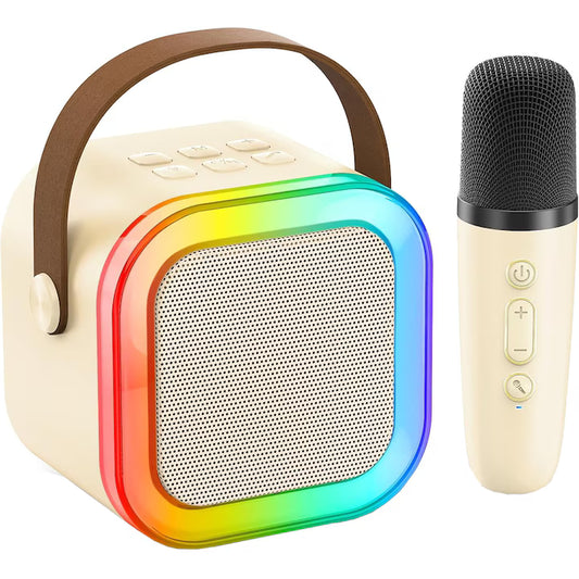 Set Boxa Bluetooth Karaoke cu 2 Microfoane Wireless, A-163-16