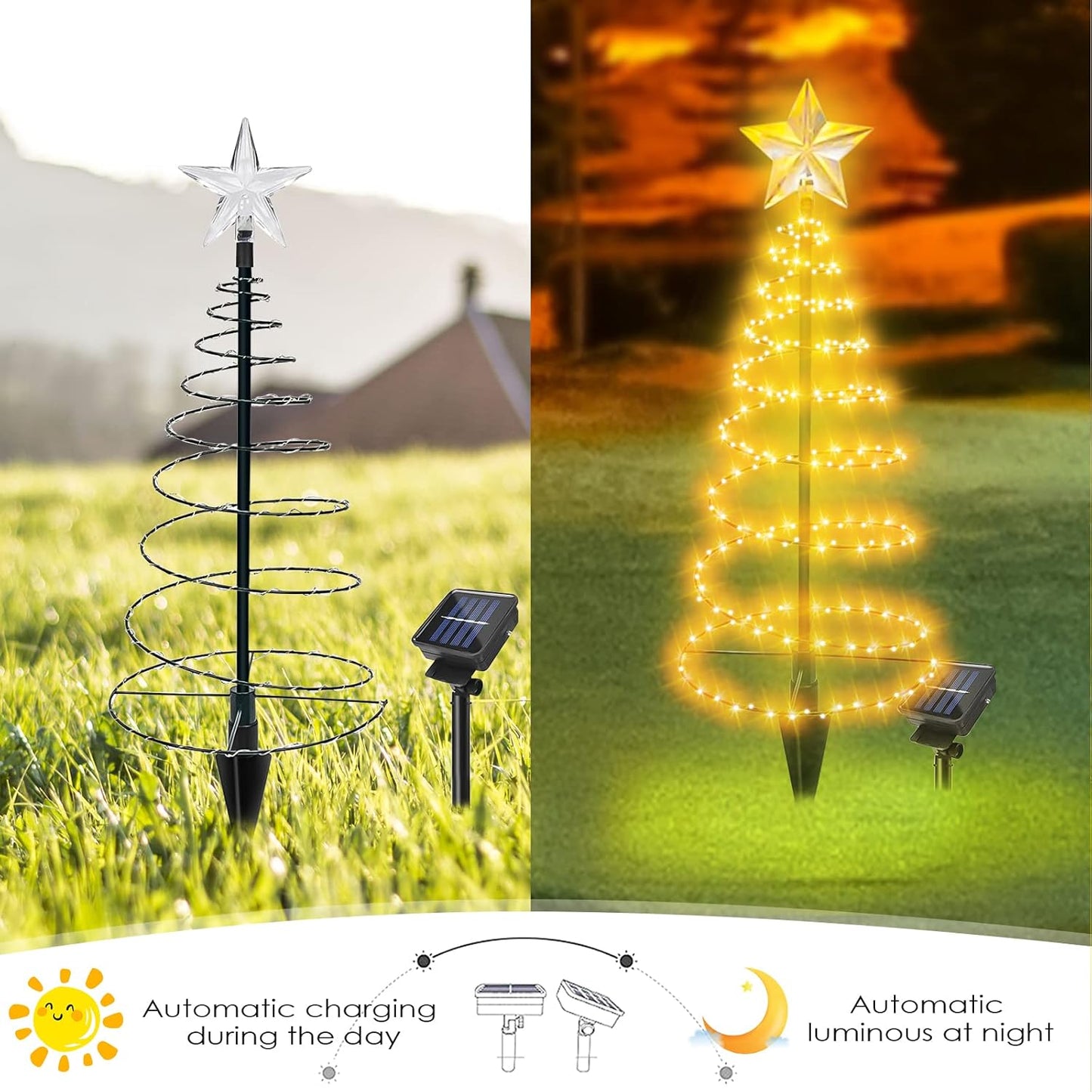 Decoratiune solara Brad cu 85cm — Ambient Modern Pentru Acasă