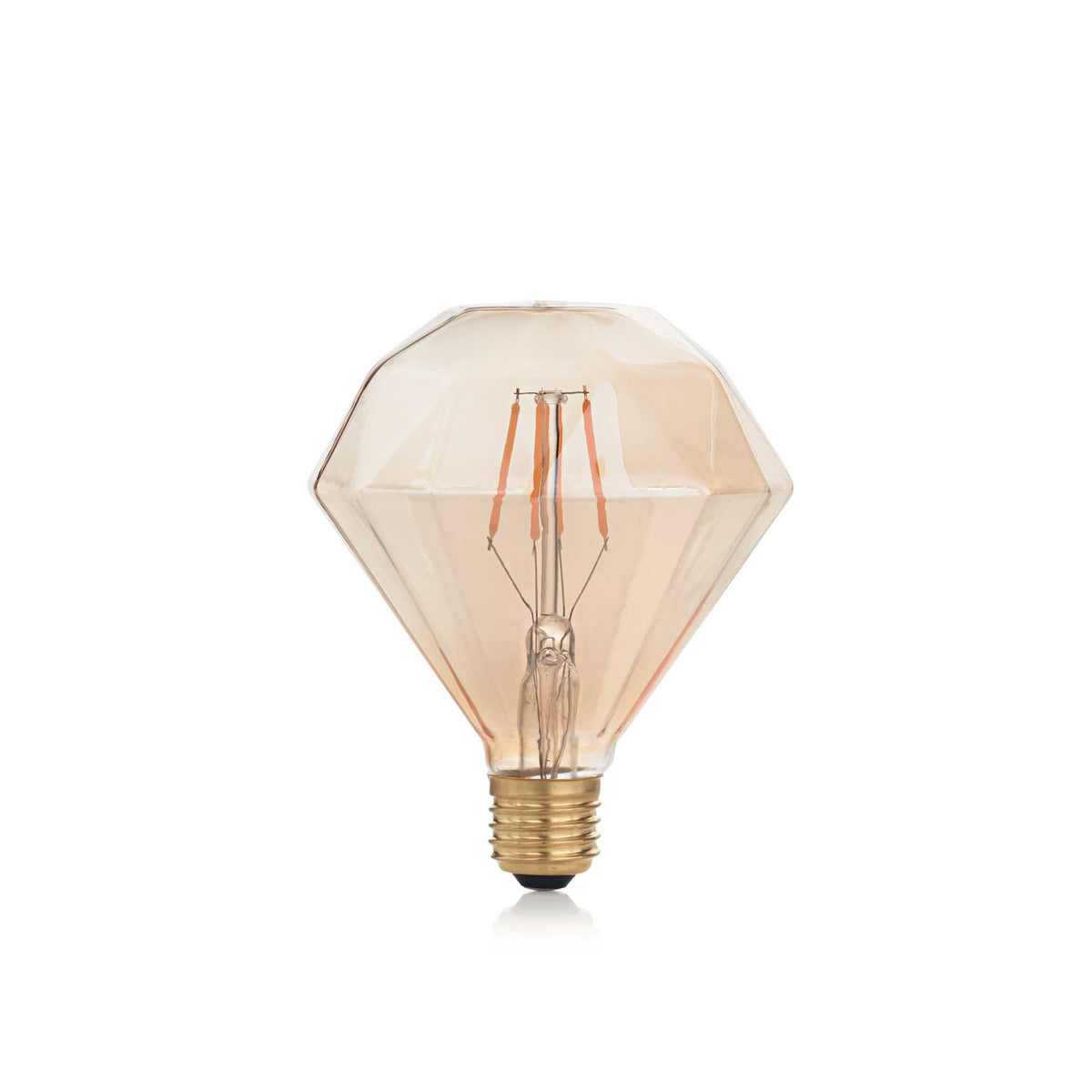 Bec decorativ cu soclu E27, Diamond, 4W, 2200K, CRI80, Ambra – 8021696201269 | EsentaCasei