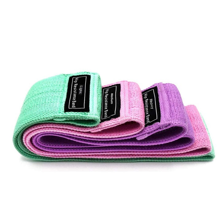 Set 3 Benzi Elastice de Fitness pentru Exercitii, 3 Nivele Intensitate, A-110-14