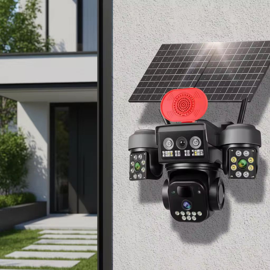 Camera Video PTZ 4G 12MP Alimentare Solara IP66 Vedere 355 — Control și Siguranță Zi de Zi