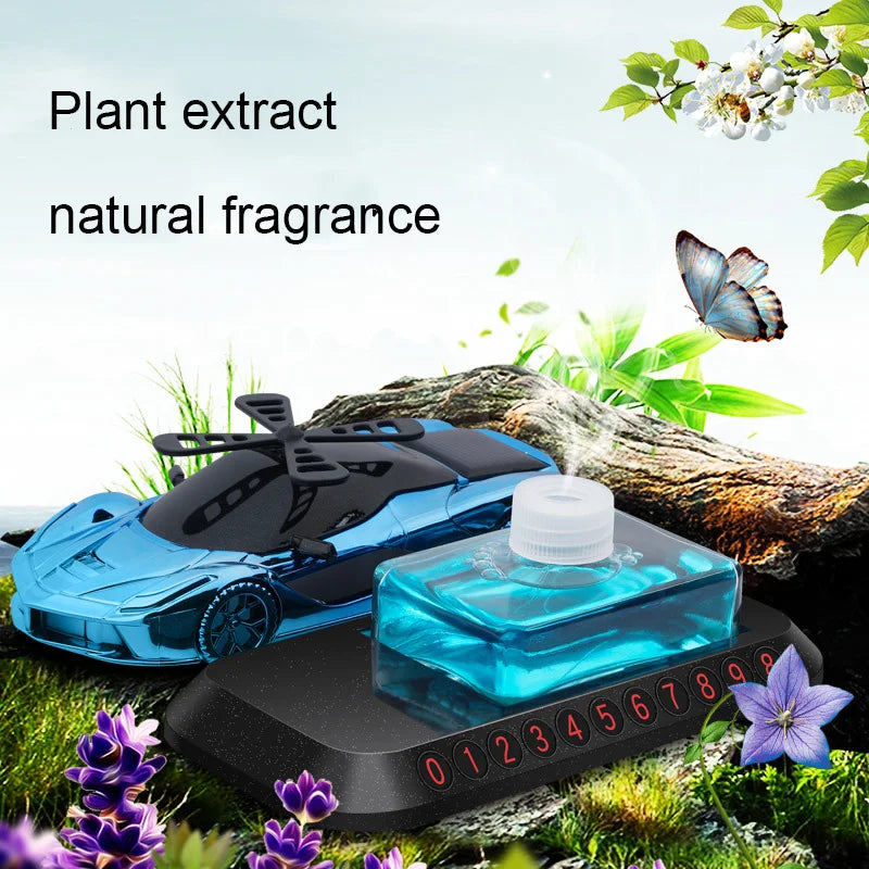 Odorizant solar pentru mașină cu placă de telefon — Confort și Siguranță la Drum