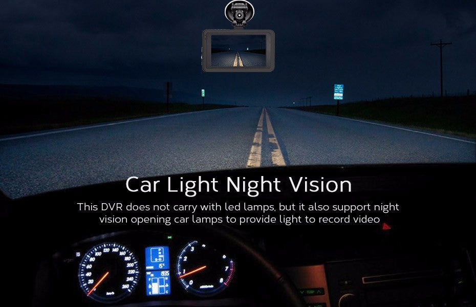 Camera auto DVR 1080P Full HD display 3 inch — Control și Siguranță Zi de Zi