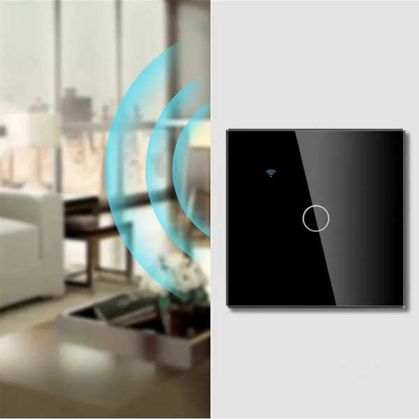 Întrerupător Smart Touch Negru, WiFi, Control Vocal, Tuya / Smart Life, CLS-SM018