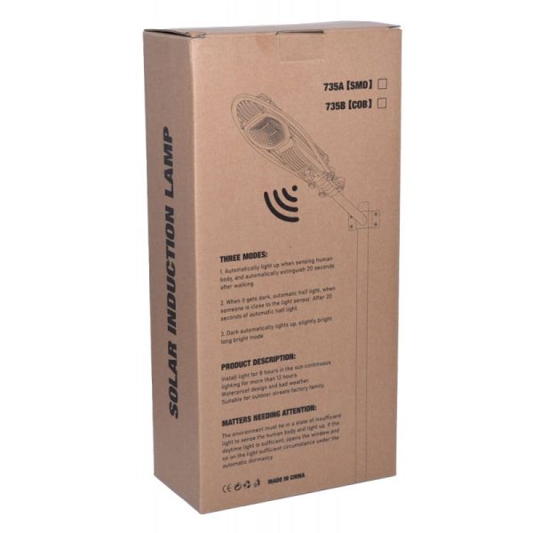Lampă Solară 50W cu Senzor de Mișcare și Telecomandă, IP65, Q-18D031