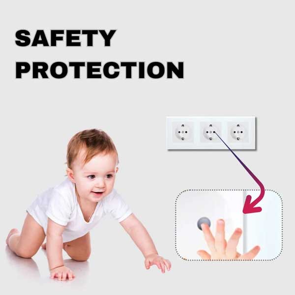 Priză Triplă Albă cu Ramă din Sticlă Securizată, 16A, Design Modern, CLS-SM009