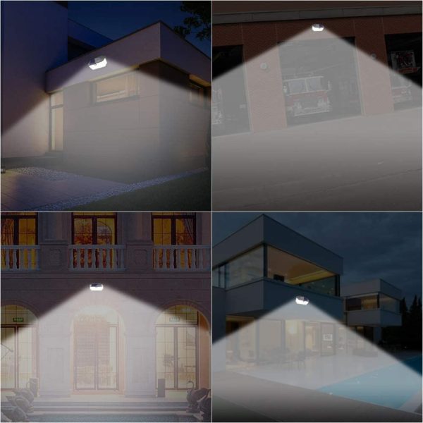 Lampă Solară de Perete cu 266 LED-uri, Senzor Mișcare și 3 Moduri, CLS-IL088
