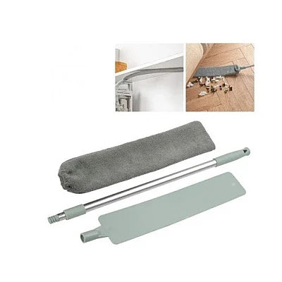 Mop plat retractabil pentru curatarea prafului in spatiile inguste — Confort Practic Pentru Casa