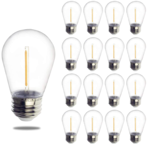 Set 10 becuri cu 1 filament pentru ghirlanda — Ambient Modern Pentru Acasă