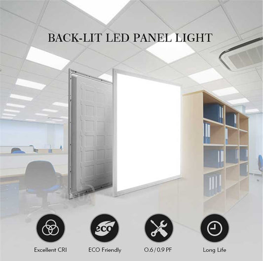 Set 10 Panouri LED 600x600mm, 60W, Încastrate, Lumină Rece, EAZ-IL0107