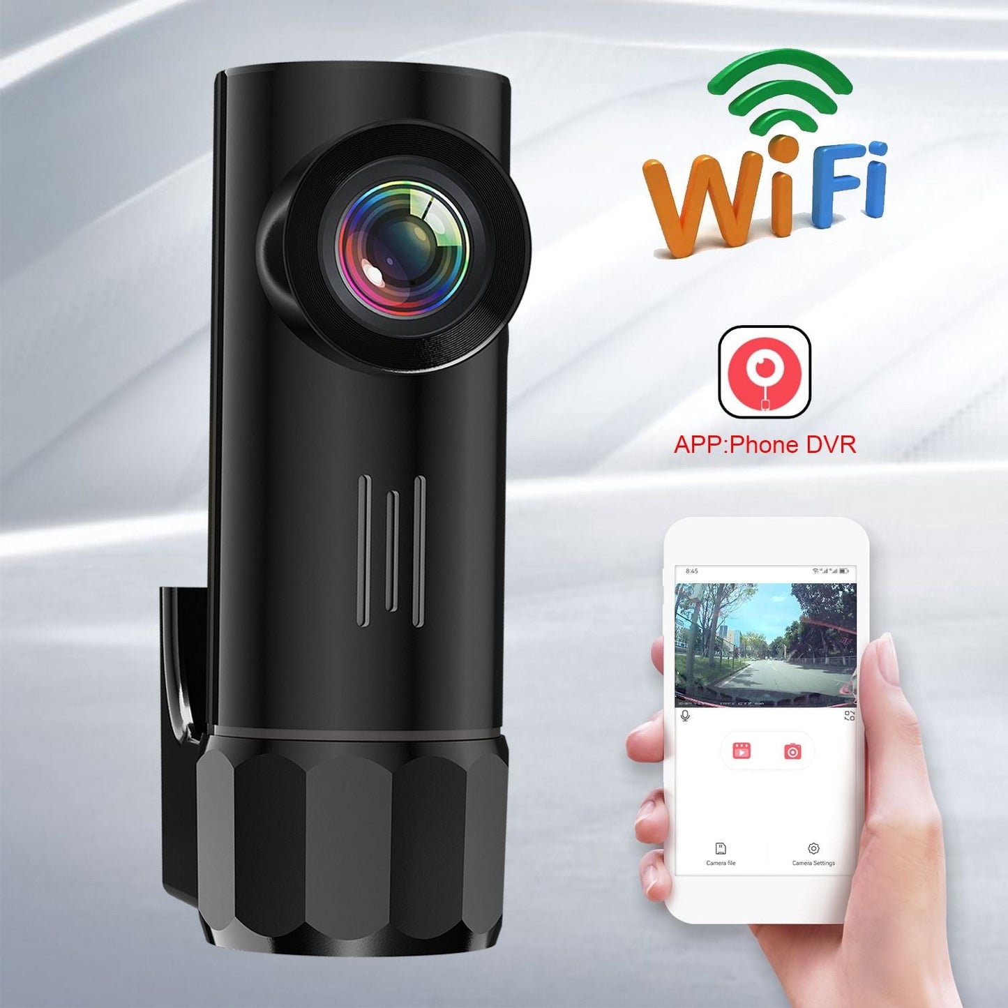 Camera auto DVR HD cu WiFi si conectare la telefon — Control și Siguranță Zi de Zi