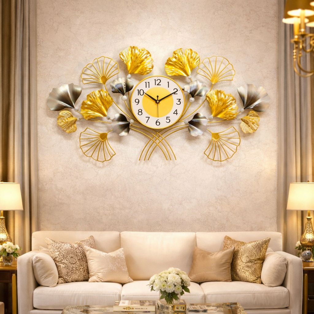 Ceas Decorativ de Perete 90 x 45 cm — Confort Practic Pentru Casa Ta
