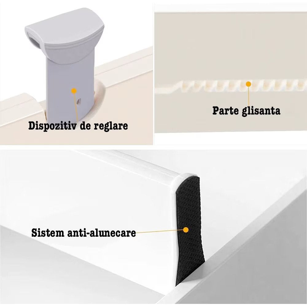 Set 2 organizatoare reglabile pentru sertar — Confort Practic Pentru Casa Ta