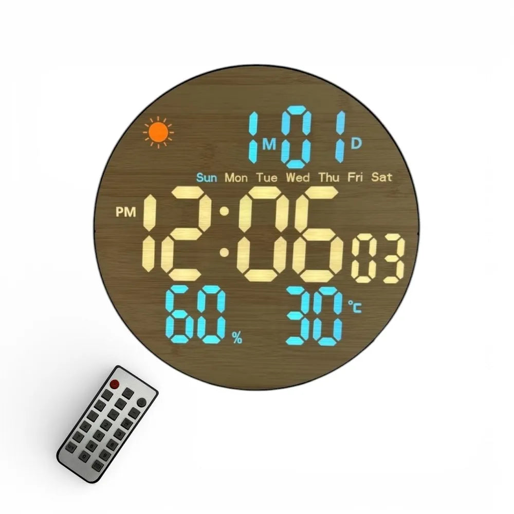Ceas digital LED de perete 26 cm — Confort Practic Pentru Casa Ta