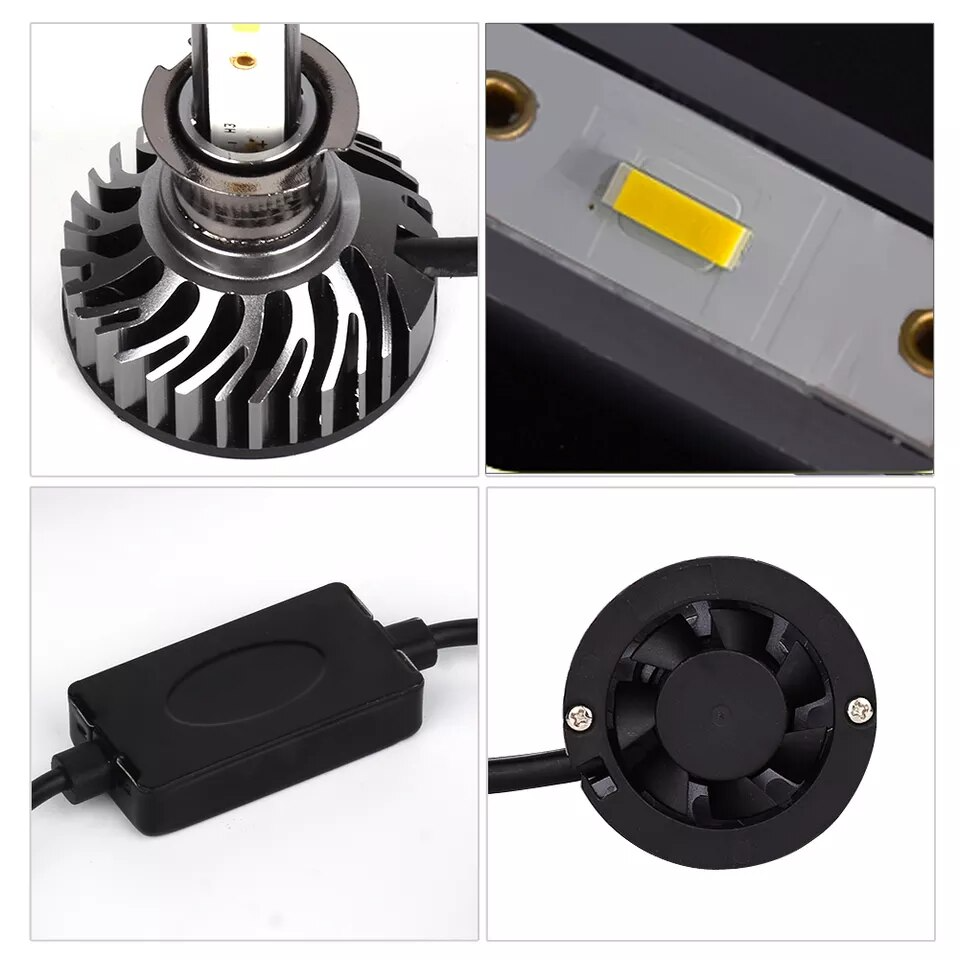 Set 2 becuri LED H7 100W 9V-32V — Confort și Siguranță la Drum