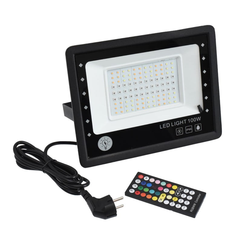 Proiector Smart RGBCW 100W cu Bluetooth și Telecomanda – Q-20A022 | EsentaCasei