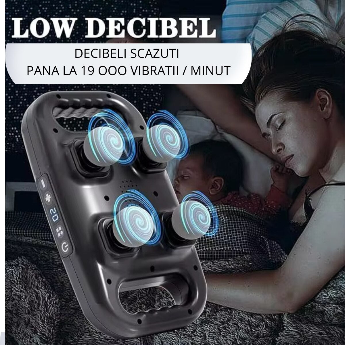 Aparat de masaj cu 4 capete — Confort Personal Zi de Zi