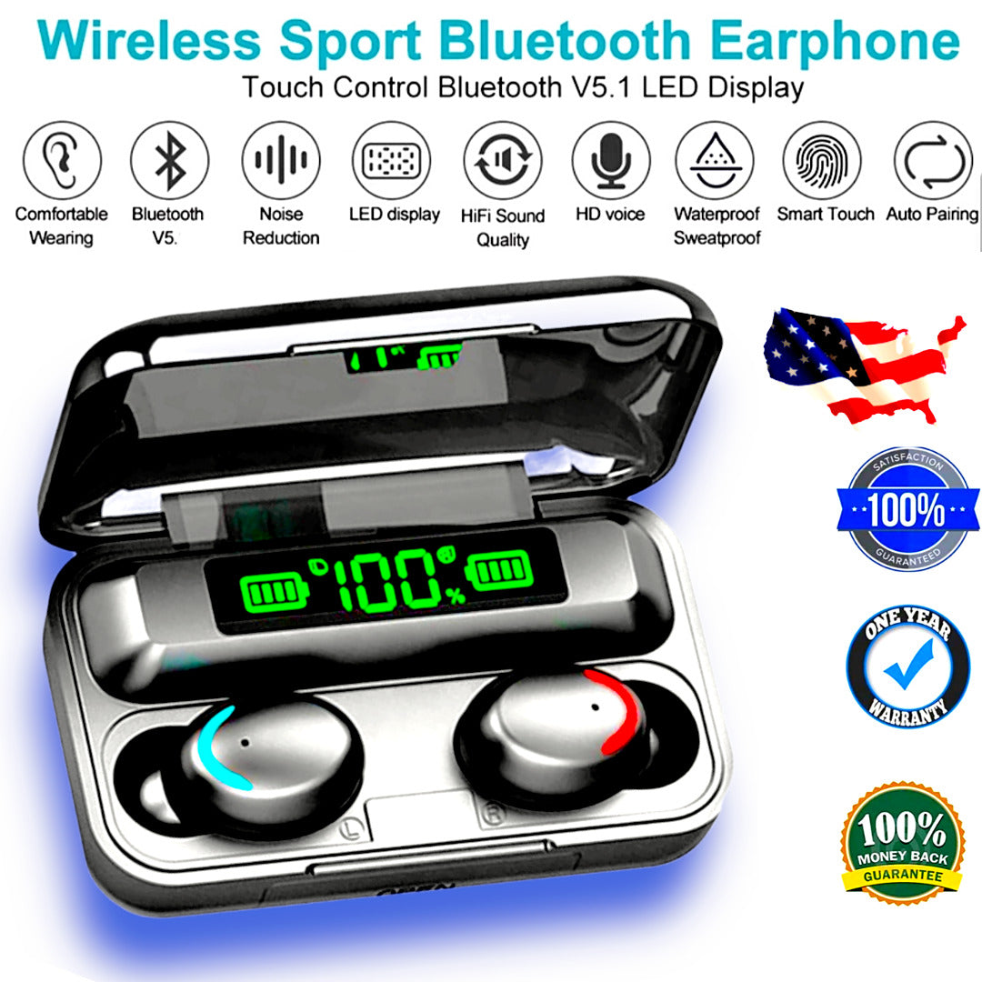 Casti Bluetooth Wireless TWS BTH-F9-5 — Utilitate Smart Zi de Zi
