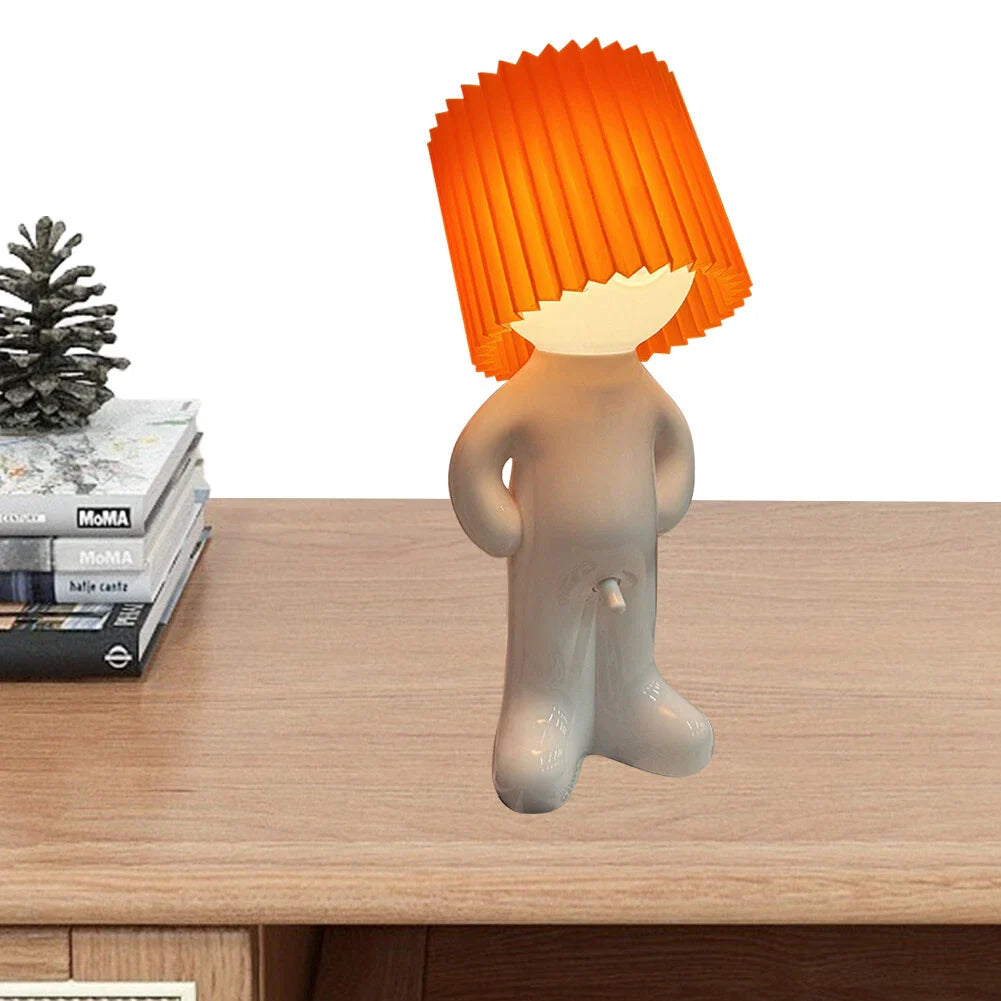 Lampa de birou „Little Shy Man” – Design creativ cu — Ambient Modern Pentru Acasă