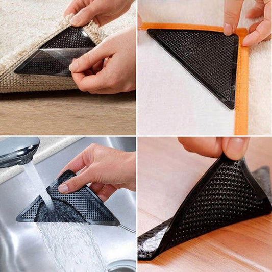 Set 4 benzi antiderapante pentru covor — Confort Practic Pentru Casa Ta