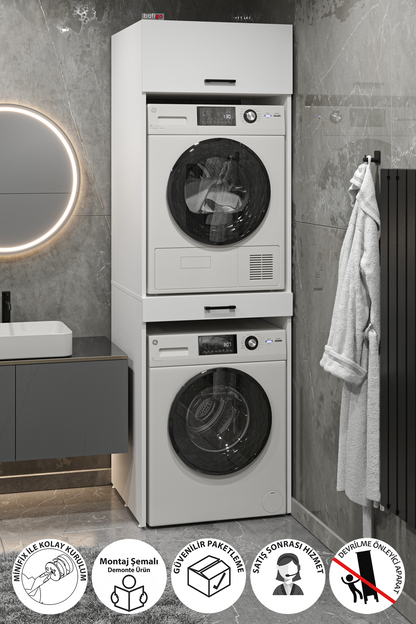 Dulap Irmak multifunctional 80 x 180 cm PAL melaminat 18 — Confort Practic Pentru Casa Ta