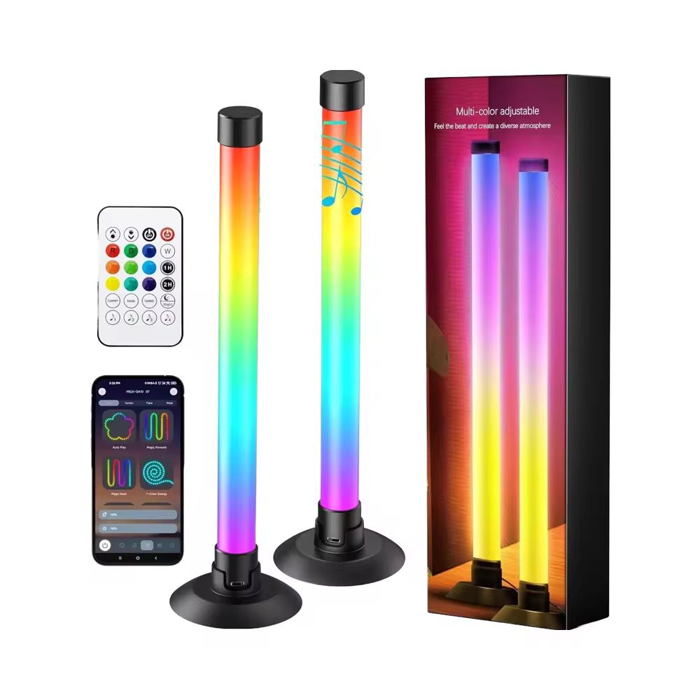 Set 2 Bare LED RGB Inteligente Ambientale cu Aplicație și Telecomandă, A-127-38