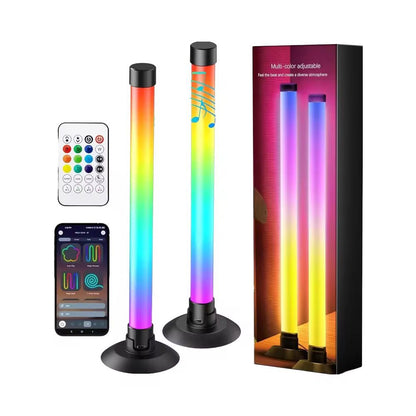 Set 2 Bare LED RGB Inteligente Ambientale cu Aplicație și Telecomandă, A-127-38