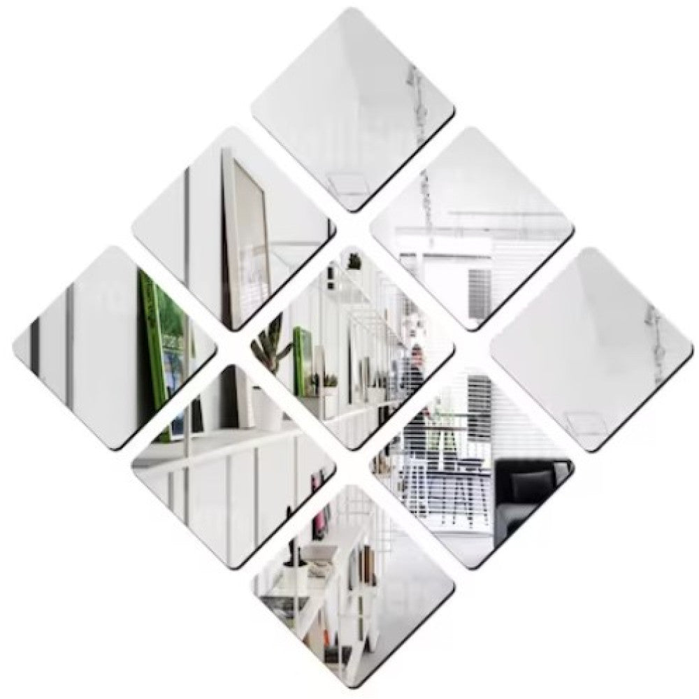 Set 32 oglinzi acrilice decorative design patrat — Confort Practic Pentru Casa Ta