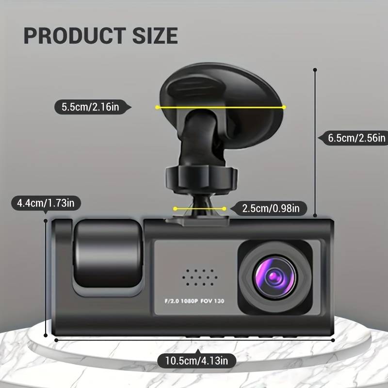 Camera auto tripla FullHD — Control și Siguranță Zi de Zi