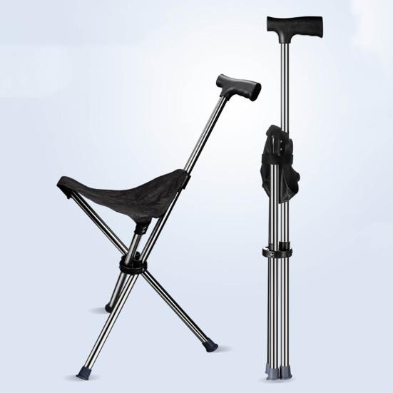 Scaun pliabil cu baston inaltime 82 cm — Confort Personal Zi de Zi