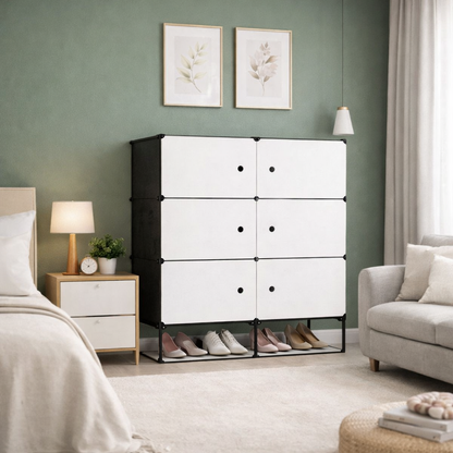 Organizator depozitare cu 6 compartimente 82x36x106 cm — Confort Practic Pentru Casa Ta