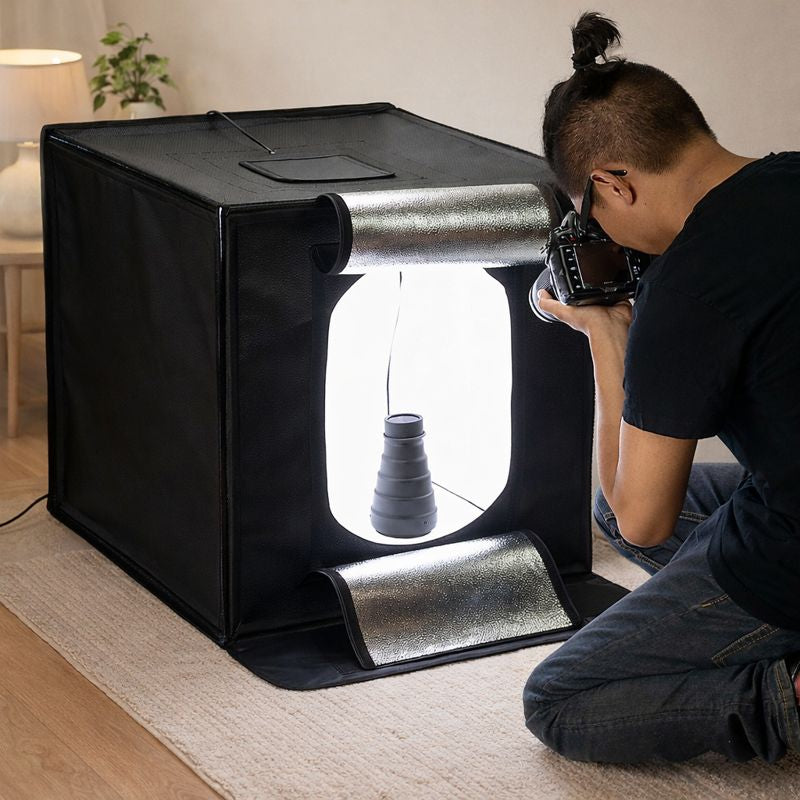 Cutie foto profesională/cort pentru fotografiere de produse 60x60x60cm — Mai Mult Confort