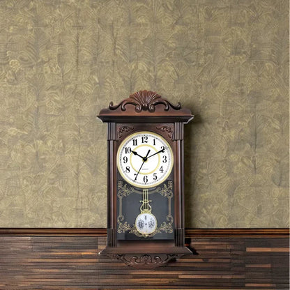 Ceas de perete vintage cu pendul 41 cm x 22 — Confort Practic Pentru Casa Ta