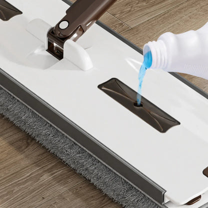 Set mop rotativ cu 2 lavete microfibra si lighean pliabil — Confort Practic Pentru Casa Ta