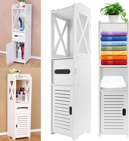 Dulap vertical pentru baie 80 x 20 x 18 cm — Confort Practic Pentru Casa Ta