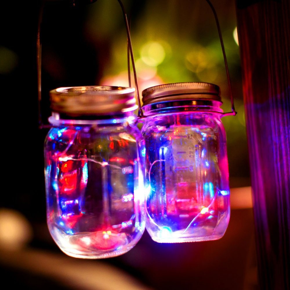 Decoratiune Lampa solara led in forma de borcan — Ambient Modern Pentru Acasă
