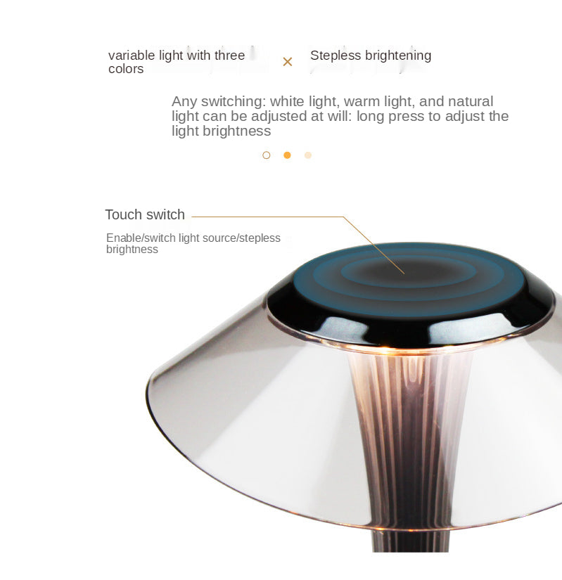Lampa de masa LED cu touch incarcare USB — Ambient Modern Pentru Acasă