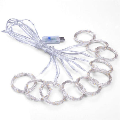 Instalatie tip perdea cu telecomanda alimentare USB — Ambient Modern Pentru Acasă