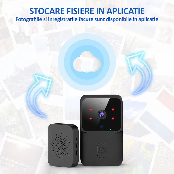 Sonerie Wireless cu Camera Video HD 720p si Vedere Nocturna, A-147-18