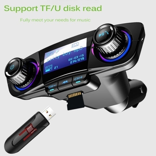 Transmitator FM multifunctional pentru masina cu MP3 Player si Bluetooth — Confort și Siguranță