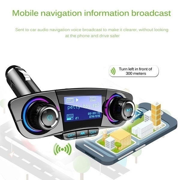 Transmitator FM multifunctional pentru masina cu MP3 Player si Bluetooth — Confort și Siguranță