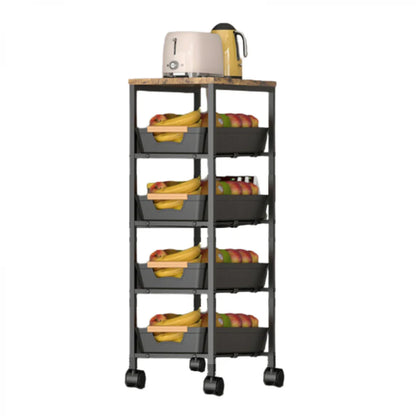 Suport slim portabil cu 5 nivele 38x 23.5 x 81.5 — Mai Mult Confort în Bucătărie