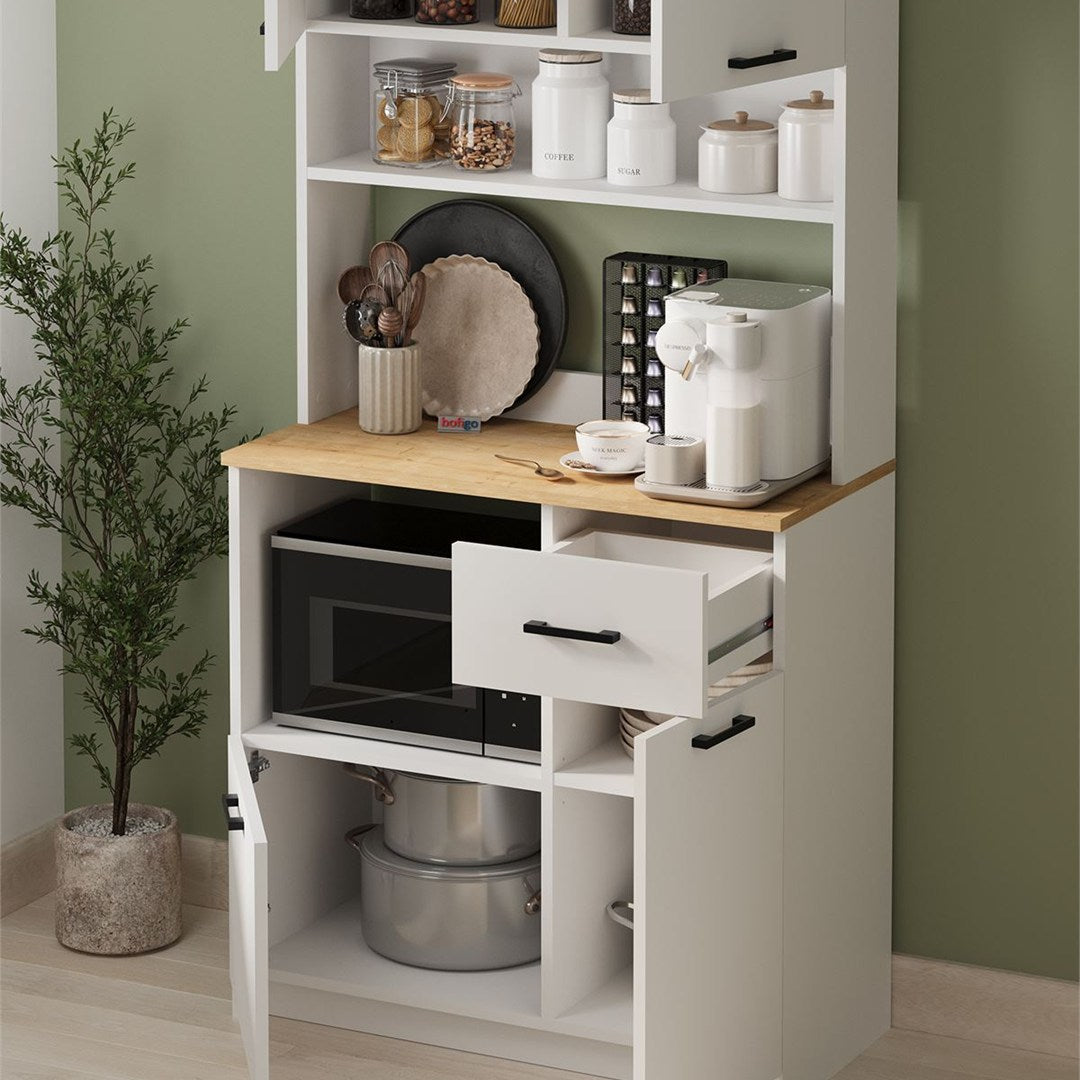 Dulap Aybuke multifunctional cu 4 usi si sertar mobilier bucatarie — Mai Mult Confort în Bucătărie