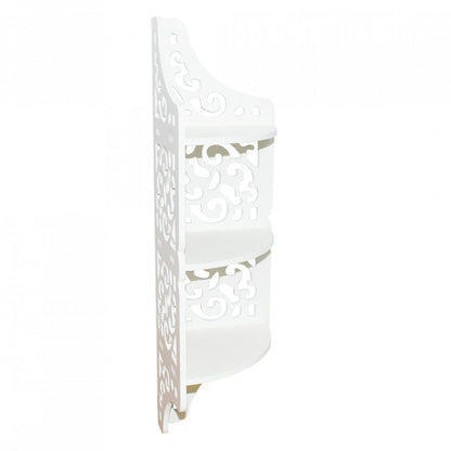 Etajera de colt decorativa cu 3 polite — Confort Practic Pentru Casa Ta